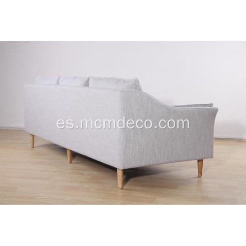 sofá moderno de madera de diseño clásico
